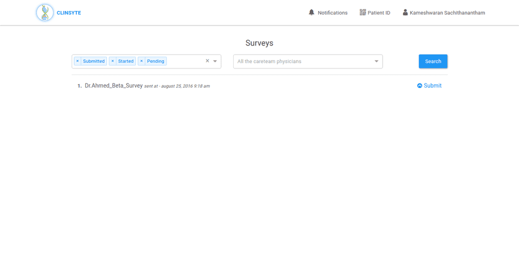 Survey Listing