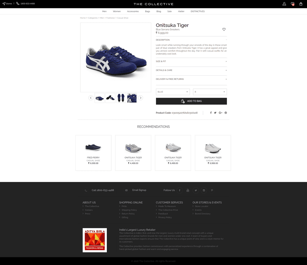 Single Product Page