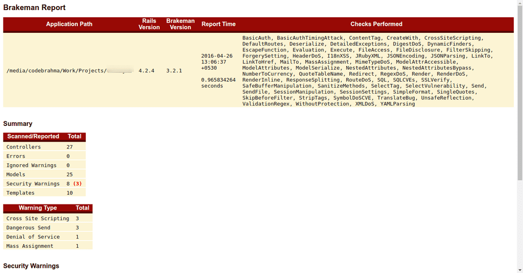 Brakeman screenshot